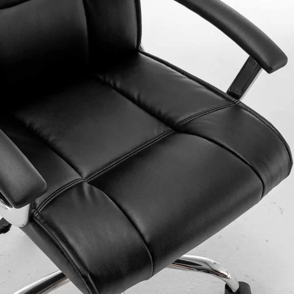 Cadeira Office FX-9 President, Classe 2, Metal Cromado, Couro Sintético - FlexInter - Imagem 3