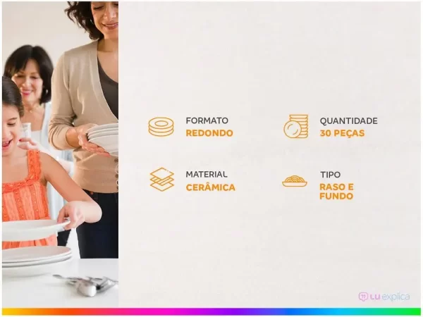 Aparelho de Jantar Chá 30 Peças Biona - Imagem 3