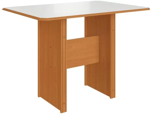 Mesa de Jantar 4 Cadeiras Retangular Noce e Off White Indekes Cristal - Imagem 3