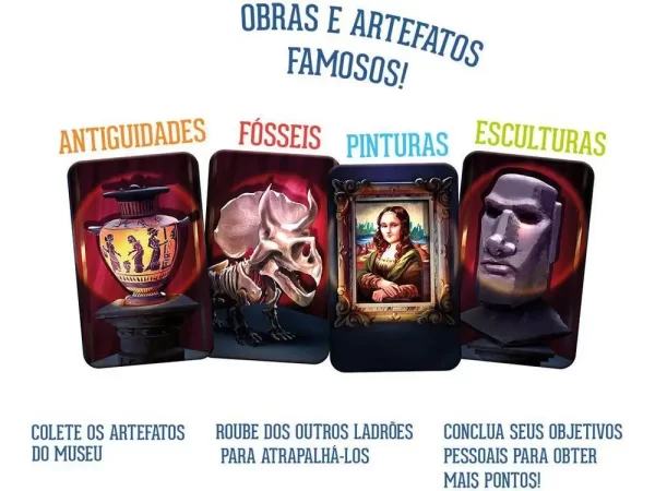 Jogo Roubo no Museu Game Office Tabuleiro - Imagem 3