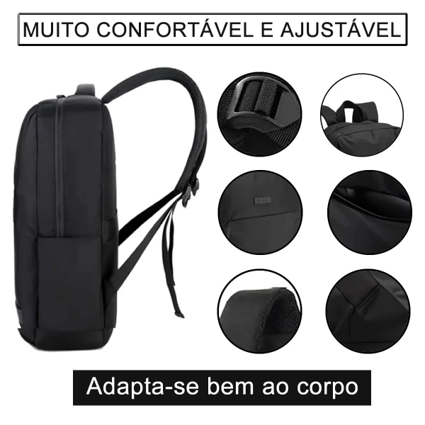 Mochila Bolsa Casual Executiva Notebook Reforçada Premium - Imagem 5