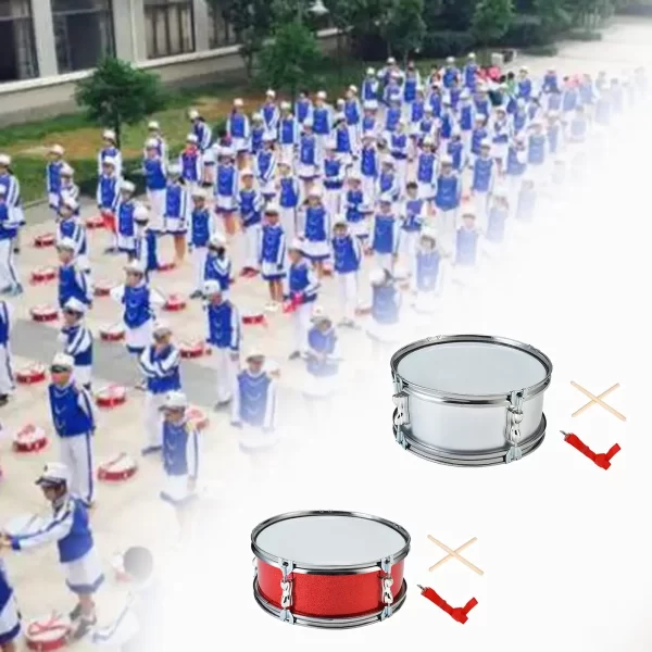 Tambor snare de 11 polegadas, leve, portátil, profissional, com alça de ombro, tambores de música para meninos, crianças, adolescentes, presentes - Imagem 6