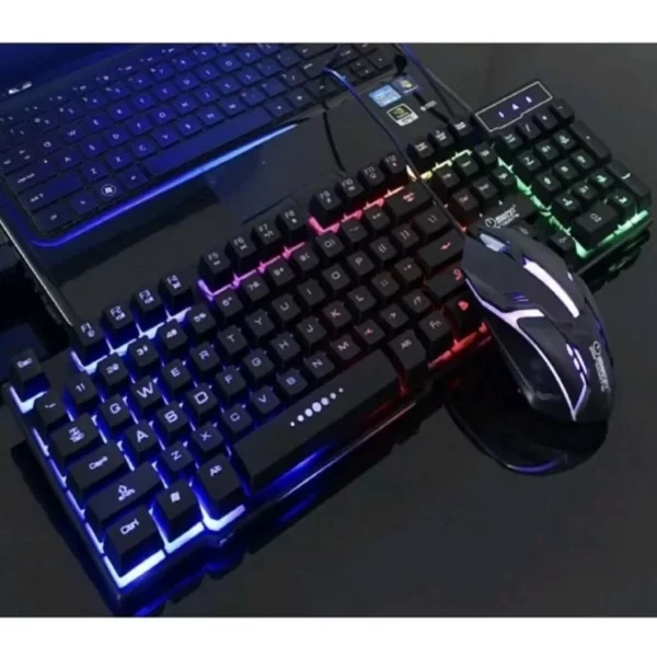 Kit ALFA Teclado Mouse Gamer 3200dpi Semi Mecânico Rgb Led Original M300 - Imagem 2