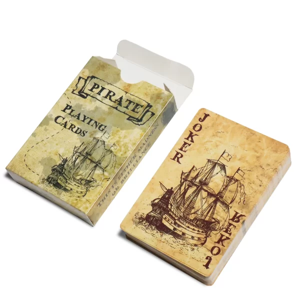 Cartas de jogo de rei pirata, baralho de cartas de ponte de estilo vintage, 60x90mm, cartas de jogo de tabuleiro de pôquer