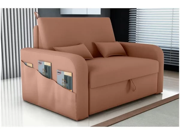 Sofá-cama 2 Lugares Casal Veludo Matrix Lady Dai