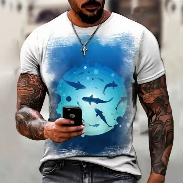 Camisa Camiseta Peixe Peixinho Cardume Mar Rio Tubarão 387-5