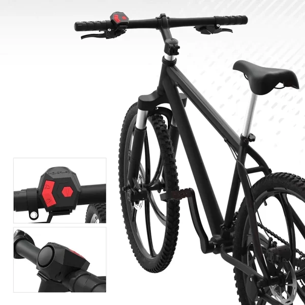 Anel de Alarme de Ciclismo Anti-Roubo Recarregável por USB - Imagem 4