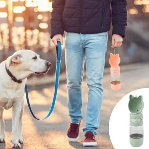 Garrafa de Água para Viagem com Tigela para Cachorros