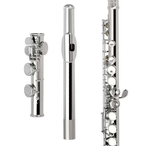 Slade c chave flauta 16 buracos fechados flauta desempenho de concerto flauta profissional instrumentos de sopro flauta transversal com chave e - Imagem 2