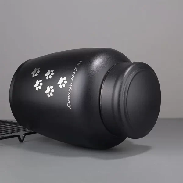 Urnas de metal para animais de estimação, para cães, gatos, urna de cremação para cinzas, filhote de cachorro, caixa de cremação para sala de estar, recipiente funerário memorial - Imagem 5