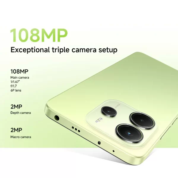 Nova versão global xiaomi redmi note 14 smartphone 128gb/256gb rom mediatek helio G99-Ultra 33w120hz amoled 108mp 5500mah - Imagem 3