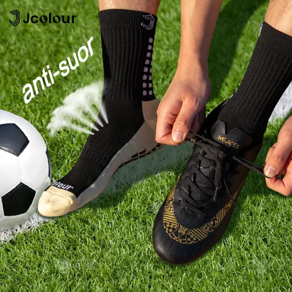 Frete grátis Kit 6 Meias de futebol Meias Esportivas De Algodão Antiderrapantes De Alta Qualidade Enviar imediatamente - Imagem 2