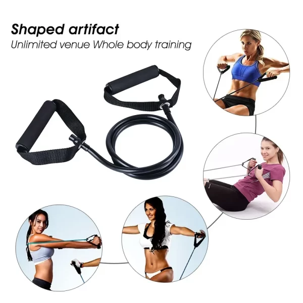 Faixas de Resistência com Alças para Yoga e Fitness - Imagem 3