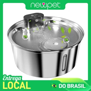 Fonte de água sem fio Newpet 7.5L para cães e gatos