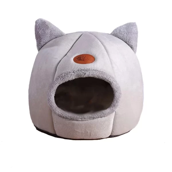 Novo conforto de sono profundo no inverno cama de gato iittle esteira cesta pequena casa do cão produtos animais de estimação tenda aconchegante caverna ninho interior cama gato - Imagem 4