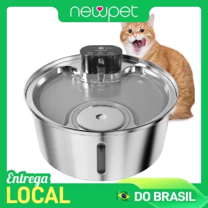 Bebedouro Automático de Aço Inoxidável 7,5 Litros para Cães