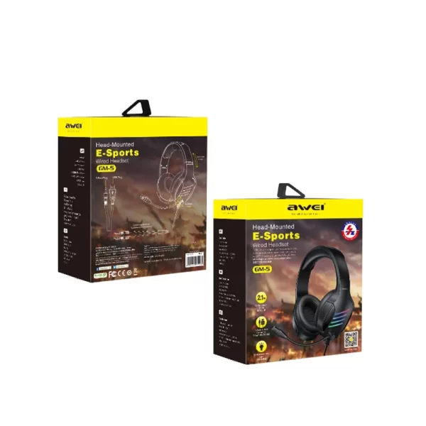 Fones de ouvido coloridos montados na cabeça com microfone omnidirecional com fio para reconhecimento de som e posicionamento em jogos esportivos Ea - Imagem 5