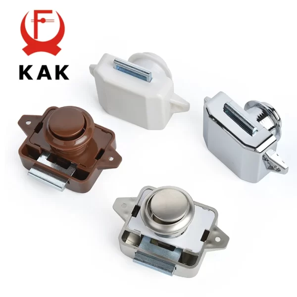 Kak 20 peças rv bloqueio push lock para campista carro rv iate push fechaduras móveis armário fechadura da porta ferragem criança segurança gaveta bloqueio - Imagem 2