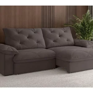 Sofá Retrátil Reclinável 4 Lugares Amsterda Besthouse