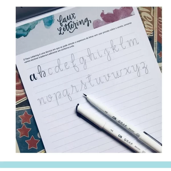 Bloco De Exercicios Para Lettering A4 Cis - Imagem 4