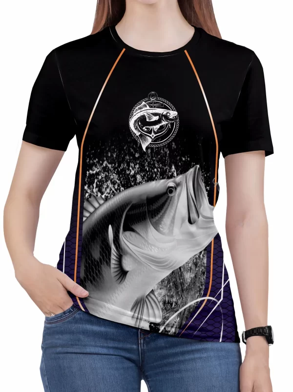 Camiseta Pesca Proteção UV50 Feminina Blusa Manga Curta