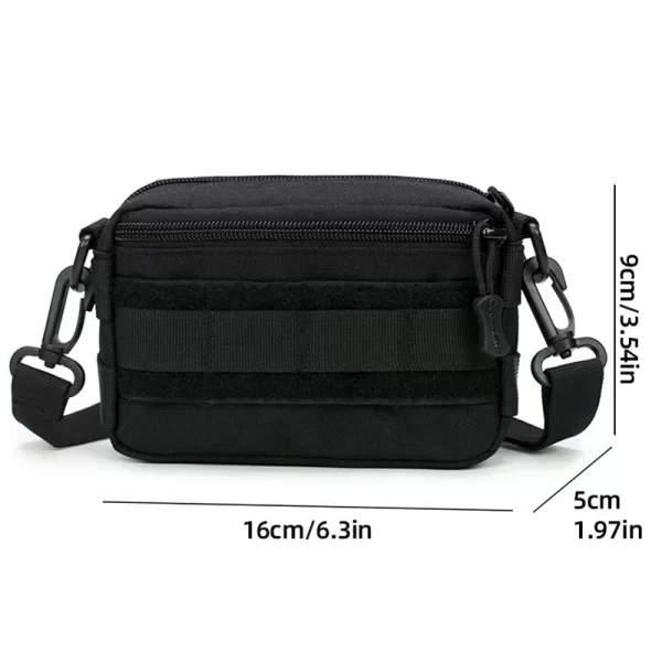 Bolsa de ombro de pesca tático molle pacote esportes ao ar livre cinto cintura pacote escalada viagem acampamento caminhadas caça crossbody sacos - Imagem 6