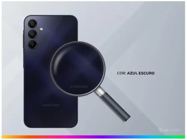 Smartphone Samsung Galaxy A15 6,5" 128GB Azul Escuro 4G 4GB RAM Câm. Tripla 50MP + Selfie 13MP 5000mAh Dual Chip - Imagem 3