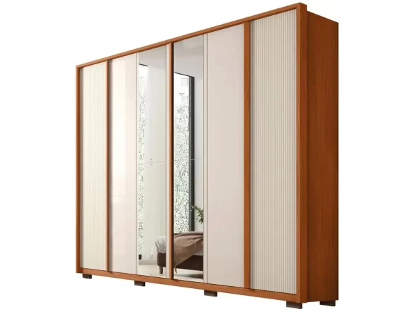 Guarda-roupa Casal 4 Gavetas 6 Portas Caemmun Cléo - Imagem 6