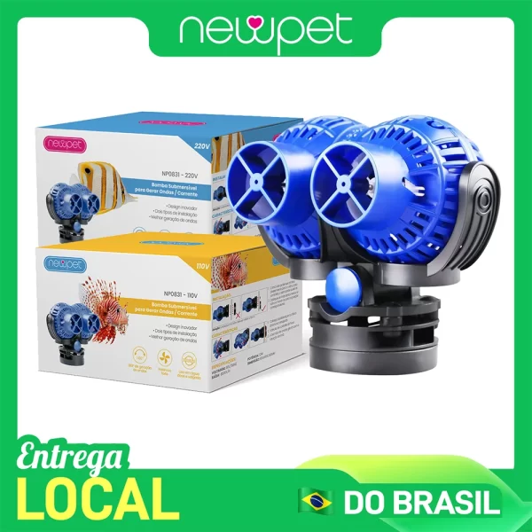 Newpet Bomba Wave Maker para aquário Bomba de água Wavemaker Bomba aeróbica submersível Bomba de circulação de água para surf 110V/220V