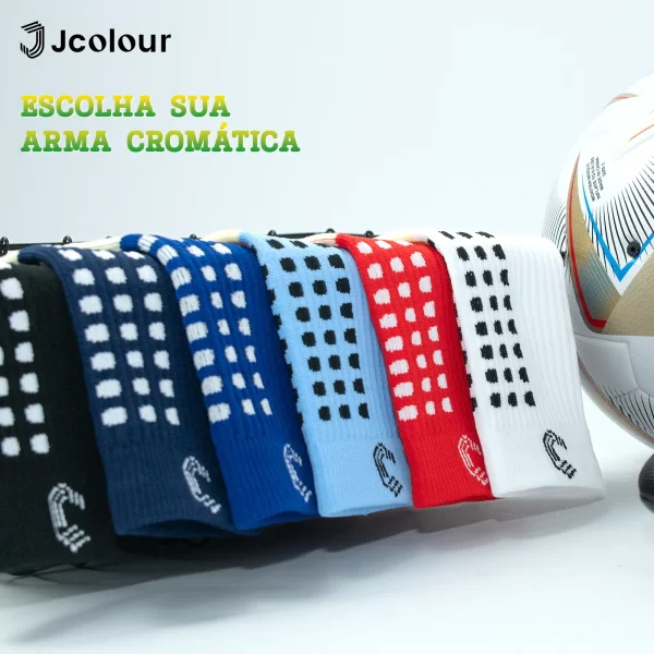 Frete grátis Kit 6 Meias de futebol Meias Esportivas De Algodão Antiderrapantes De Alta Qualidade Enviar imediatamente - Imagem 5