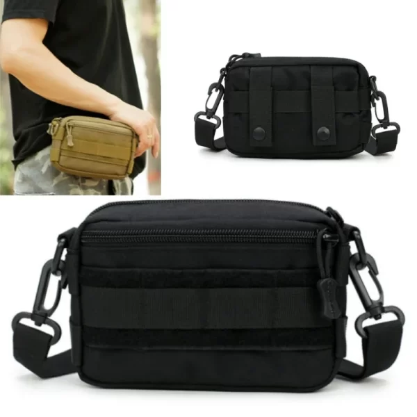 Bolsa de ombro de pesca tático molle pacote esportes ao ar livre cinto cintura pacote escalada viagem acampamento caminhadas caça crossbody sacos