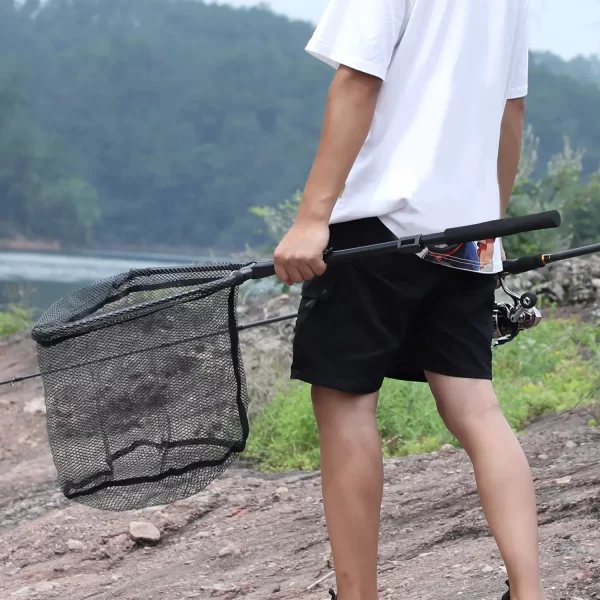 Sougayilang Folding Brail Net Pesca, Telescópica Landing Net, Scoop Net, 65-112cm - Imagem 5