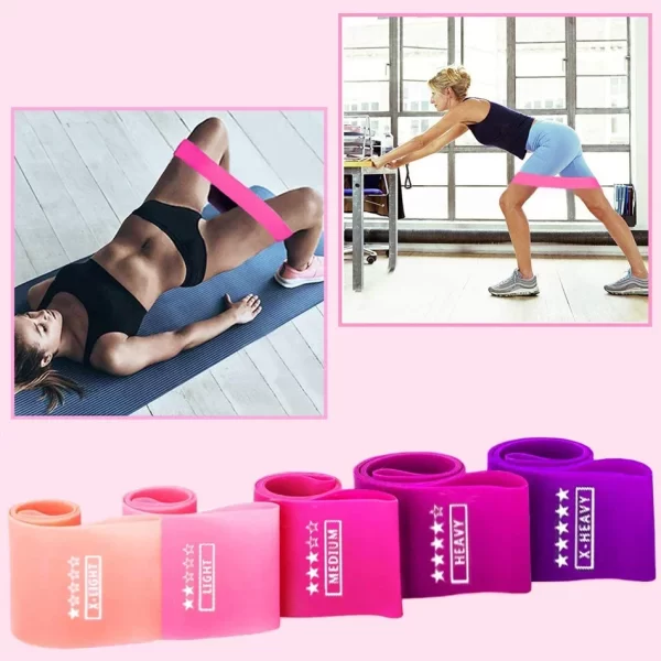 Faixas de Resistência de Fitness para Treino de Ginásio e Yoga - Imagem 4