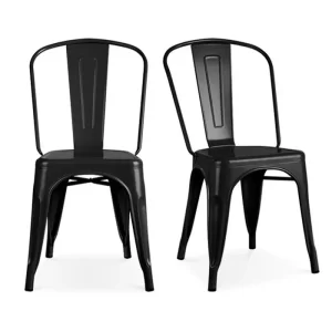 Cadeira de Jantar Moderna em Metal para Restaurante