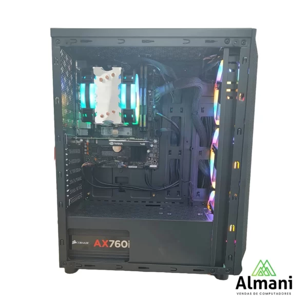 DESKTOP GAMER TGT CARBON CORE I5 6400T M2 256 GB HD 1 TB 16 GB RAM NVIDIA T400 4GB - WIN10 PRO - MT - Imagem 5