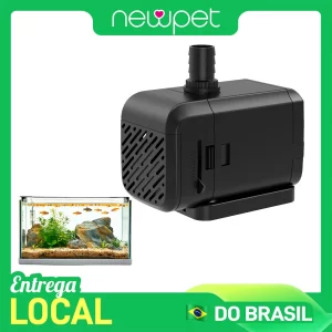 Bomba de Água Submersível Newpet 1600L/h para Aquário e Jardim