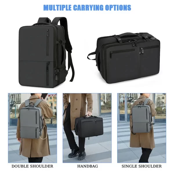 Mochila Executiva Masculina Notebook Escolar Trabalho Viagem - Imagem 3
