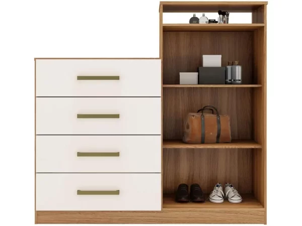 Cômoda 4 Gavetas 2 Portas Demóbile Aurea - Imagem 5