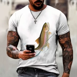 Camisa de Pesca em Poliéster Leve
