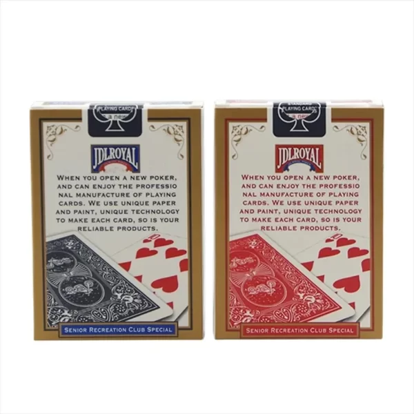 Mais novo jdlroyal poker vermelho/azul regular jogando cartas padrão selado decks truques de magia poker jogando cartas truques mágicos gyh - Imagem 6