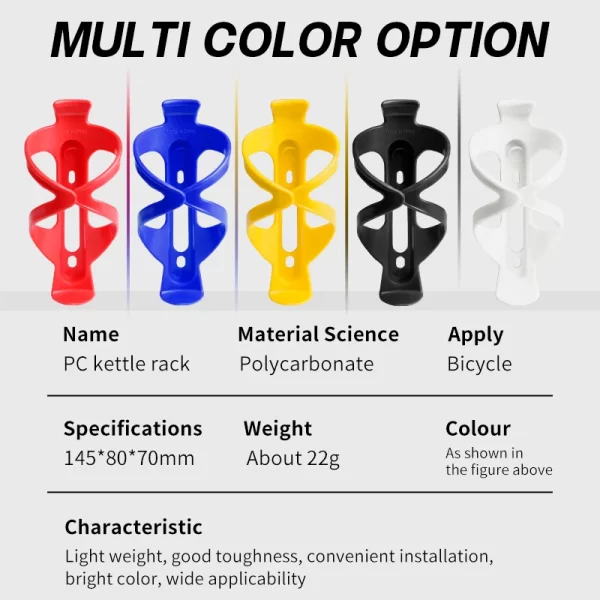 X-TIGER suporte para garrafa de água de bicicleta, leve e forte, suporte para garrafa de bicicleta, acessórios para bicicletas de montanha e estrada - Imagem 6