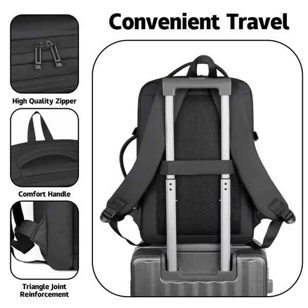 Mochila Viagem Feminina Masculina Para Notebook 16 Executiva - Imagem 4