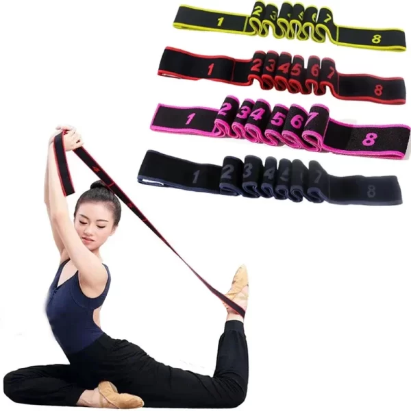 Cinto de Resistência Elástico para Yoga e Fitness - 4*90cm