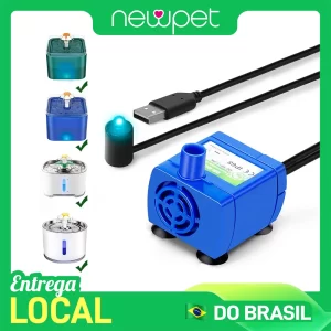 Mini Bomba Submersível Newpet 5V Ultra-Silenciosa