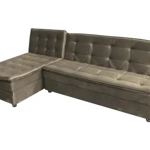 Sofá-cama Casal 3 Lugares Reclinável Suede Matrix Penélope