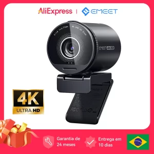 Câmera Web 4K UHD EMEET S800 com Microfones Duplos