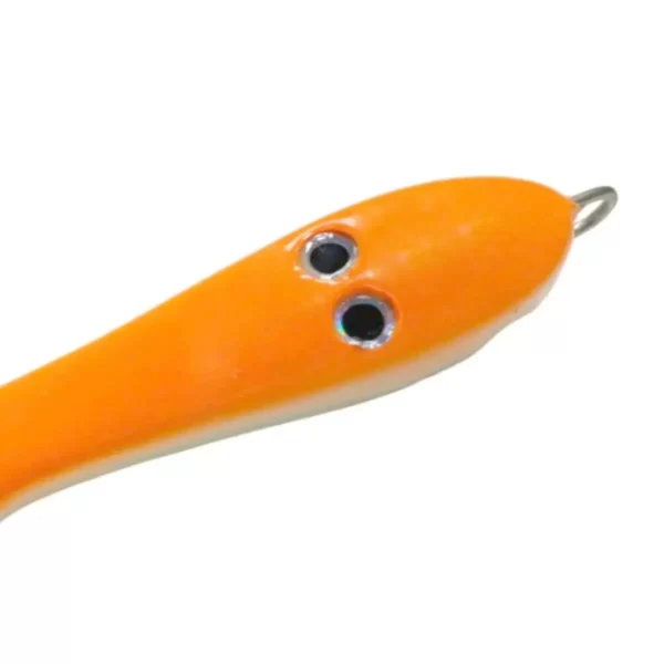 Isca Artificial Japonesa Para Pesca de Robalo NS JIG PAC 280GR 12,5CM LARANJA/GLOW - Imagem 3