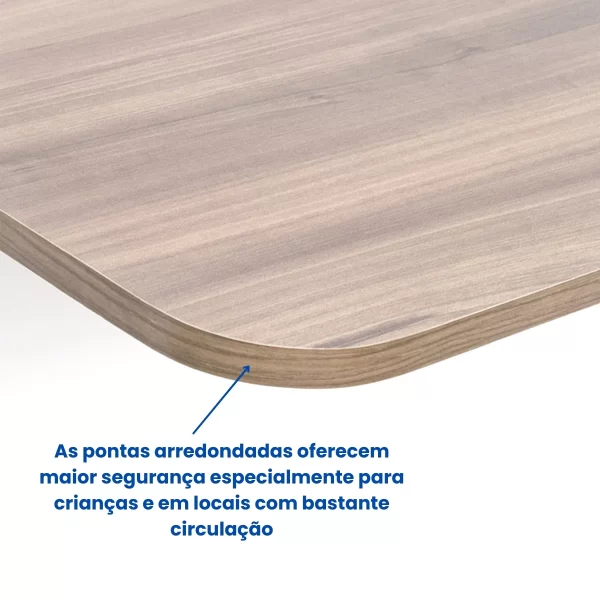 Mesa Suspensa Dobrável De Parede Castanho Mdp 100X41Cm - Imagem 5