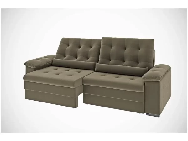Conjunto de Sofás 2 e 3 lugares Retrátil Reclinável Suede Phormatta Colômbia SMP - Imagem 3