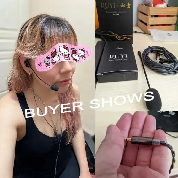 Kinera Celest Ruyi Cabo de fone de ouvido intra-auricular com microfone de lança removível Fones de ouvido com fio para chamadas de jogos IEMs de transmissão ao vivo - Imagem 6